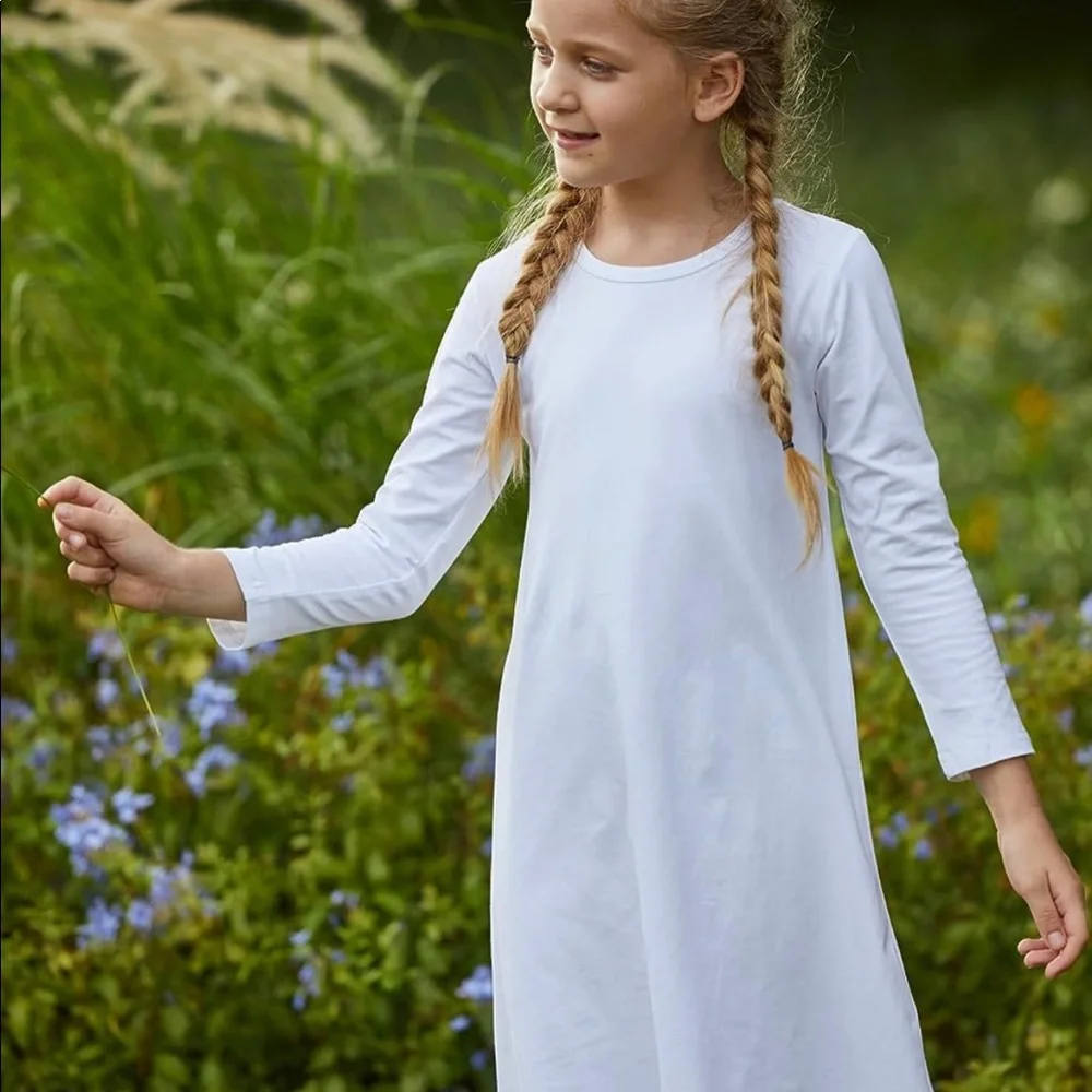 Arshiner Girls Dress Kids Long Sleeve TShirt Dress